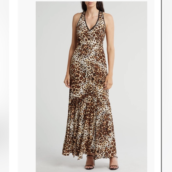 lovestitch Dresses & Skirts - LOVESTITCH Leopard Print Sleeveless Maxi Dress